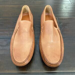 Wolf & Shepherd Men's Loafers Brown Leather Shoes Size 9